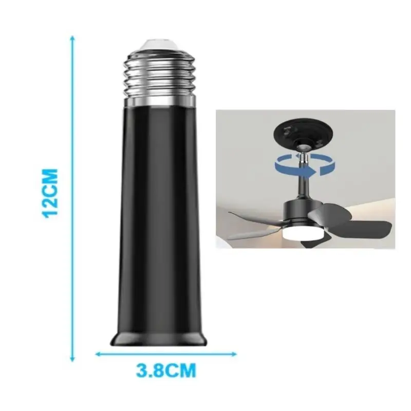 New 120mm E27 to E27 Lamp Base Extender LED Bulb Extension Socket Adapter Light Holder Converter For Home Indoor Lighting Applic
