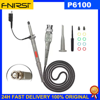 Oscilloscope Probe P6100 + Adapter for FNIRSI 1014D 1013D DSO-TC3 TC2 DSO152 DSO2C10 DSO2D15 TOOLTOP ET120M FNIRSI-1C15 5012H