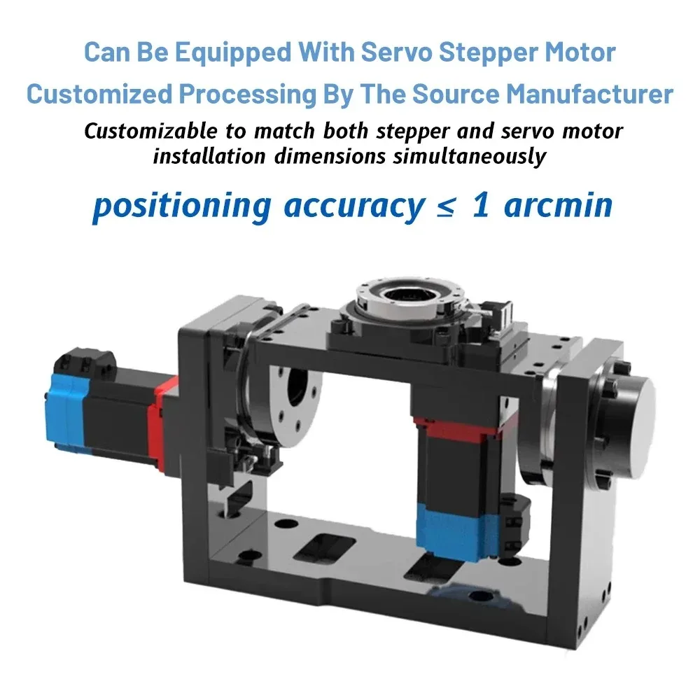 5th Axis CNC Flipped Hollow Rotating Platform Adhesive Welding Flipping Table Servo Stepper Turning Table Welding Turntable