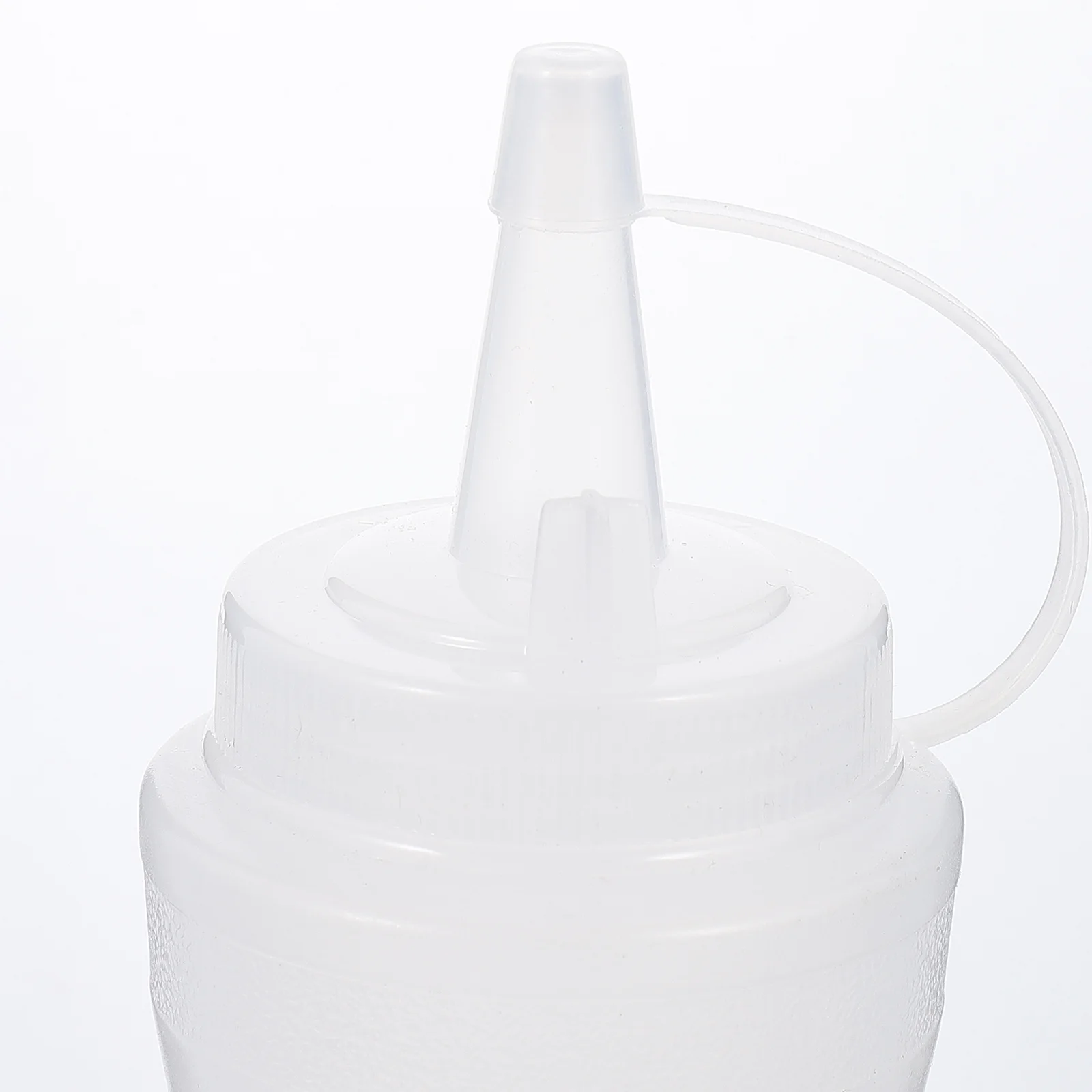 

2Pcs Sauce Squeeze Bottle Plastic Condiment Holder Easy Control Suppleness Corrosion Resistant Ketchup Storage Bottle