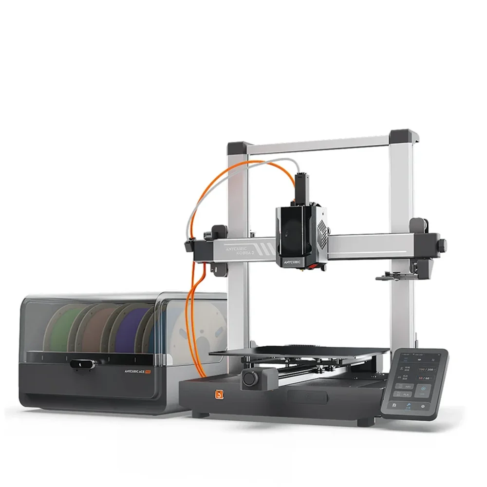 Anycubic Kobra 3 Combo Multi-Color Printing 4 to 8 Colors Max 600mm/s Printing Speed Anycubic FDM 3D Printer