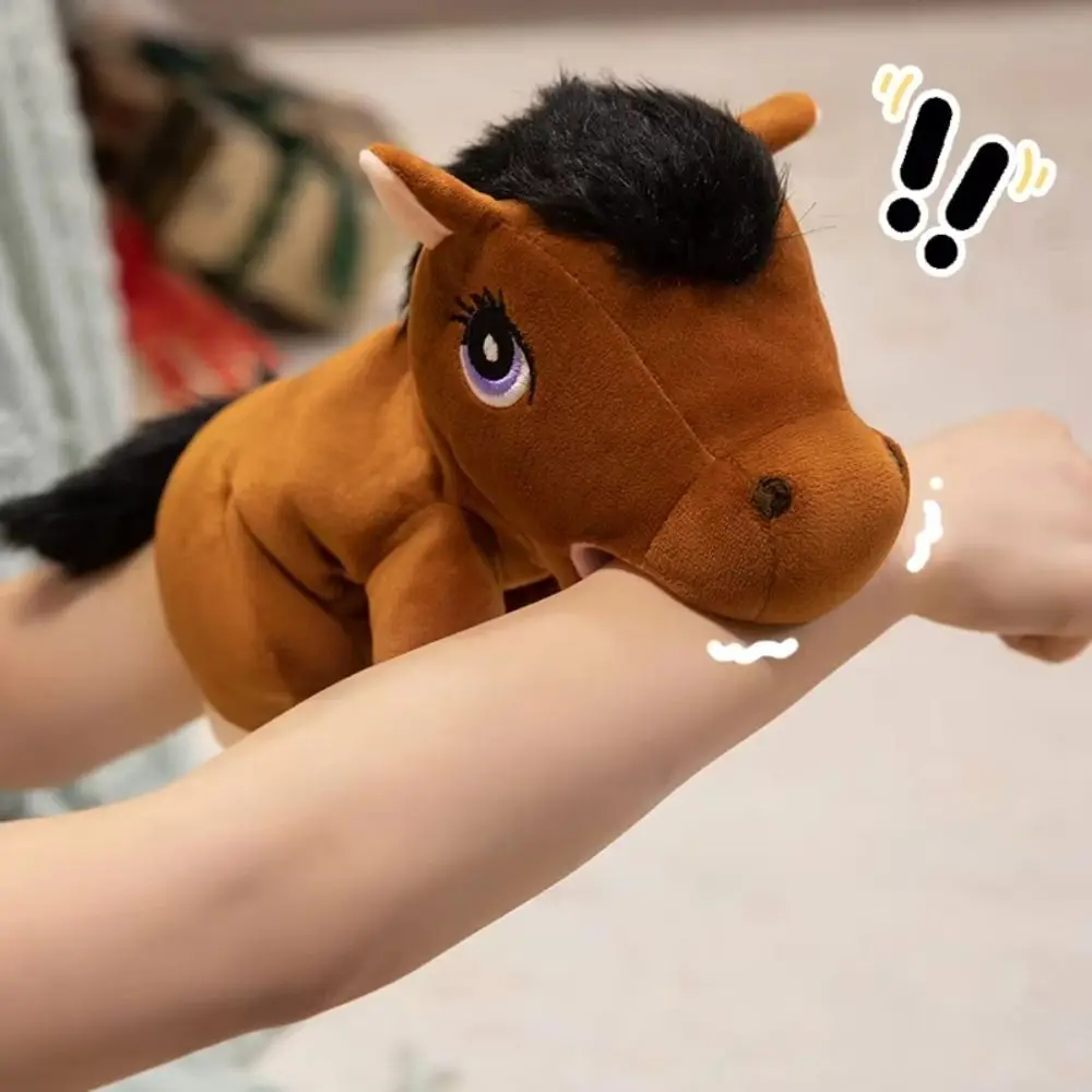 Horse Animal Little Horse Puppet Simulation Storytelling Stuffed Horse Toys Early Education Soft Hand Finger Story Puppet