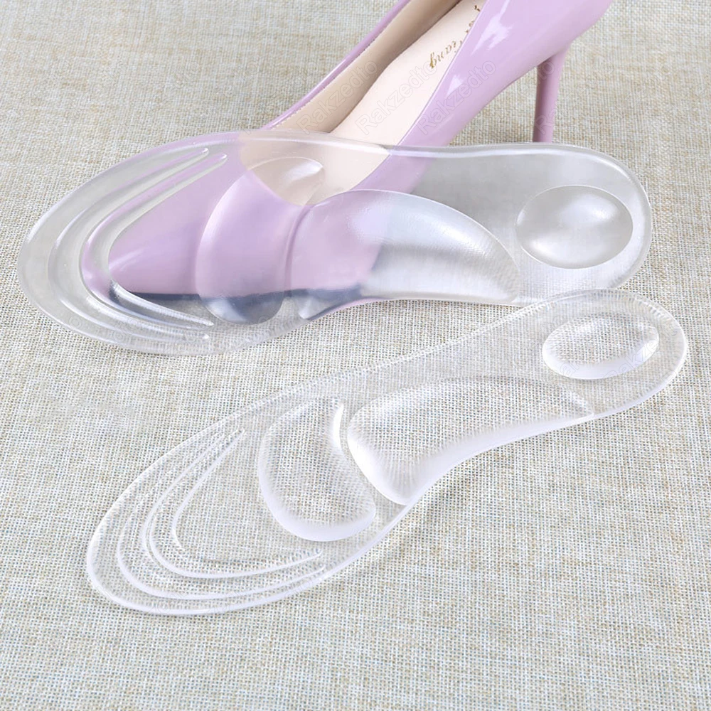 Medizinisches Silikon Orthopädische Einlegesohlen für Schuhe Frauen Flachfußgewölbe Unterstützung Einlegesohlen für Plantarfaszitis Fußmassage Gel Schuhpolster – Detail 10
