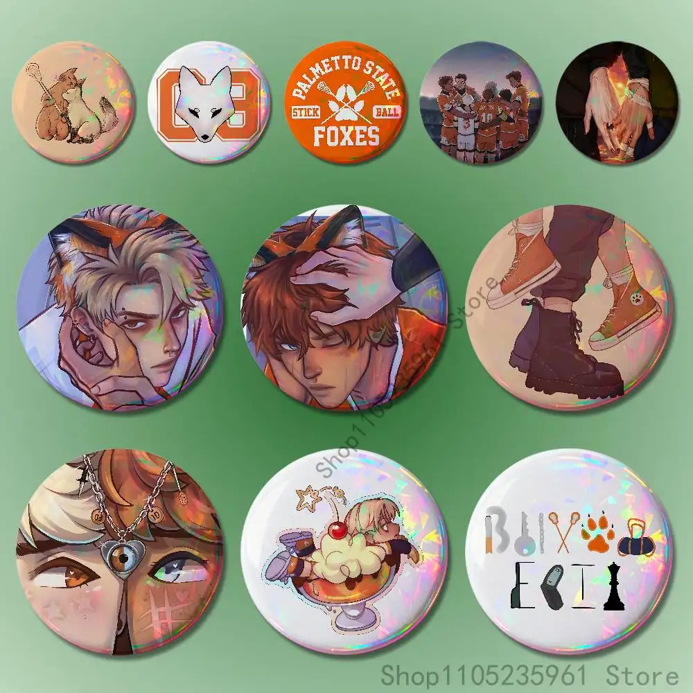 

The F-Foxhole C-Court Andreil 32mm 58mm 75mm 44mm 25mm Anime Badges Brooches DIY Pins Decorations Birthday Valentine Gifts