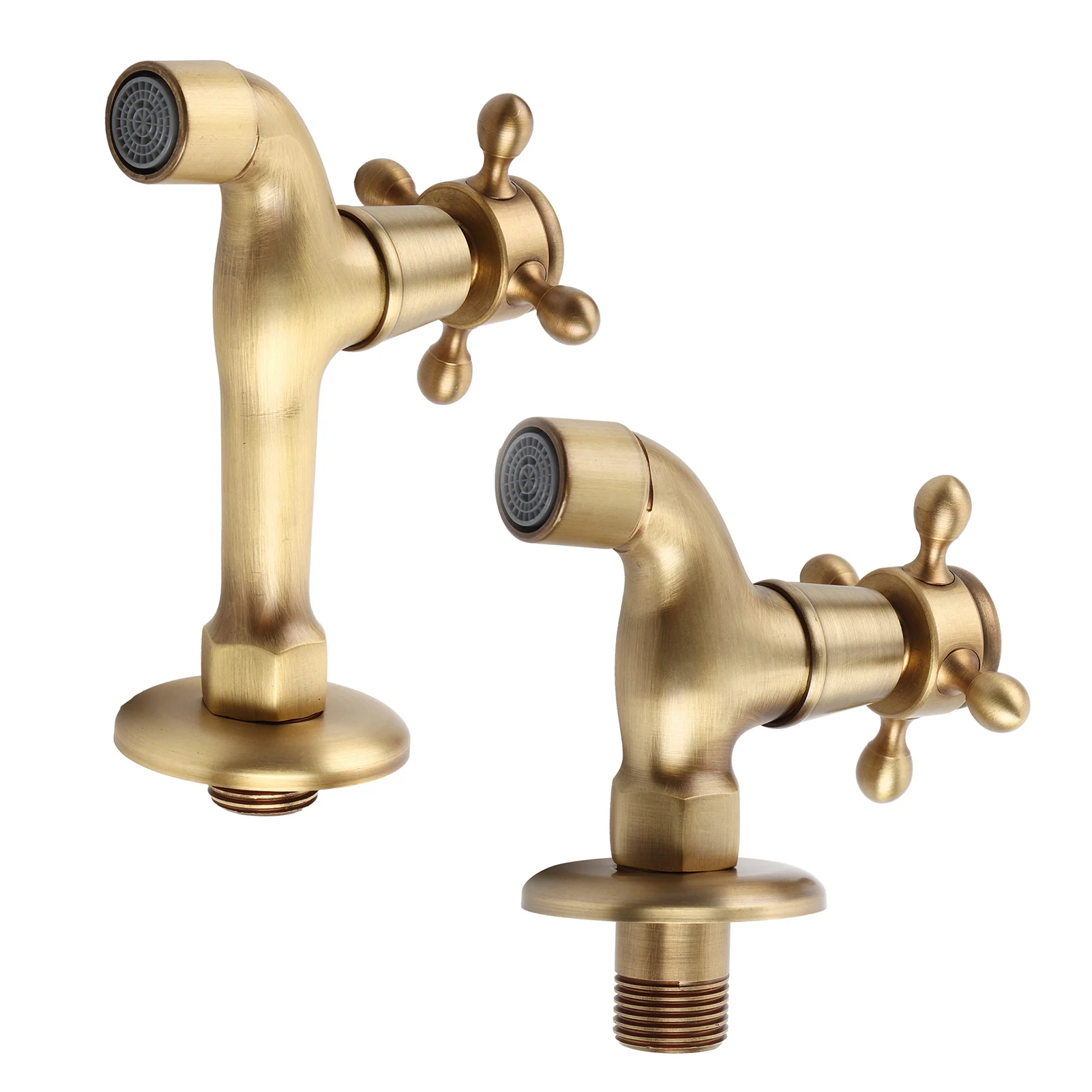 

Vintage Faucet Faucet Wall Mount Faucet Wall Mounted Vintage Brass Faucet Single Cold Water Tape for Kitchen Sink Mop Pool