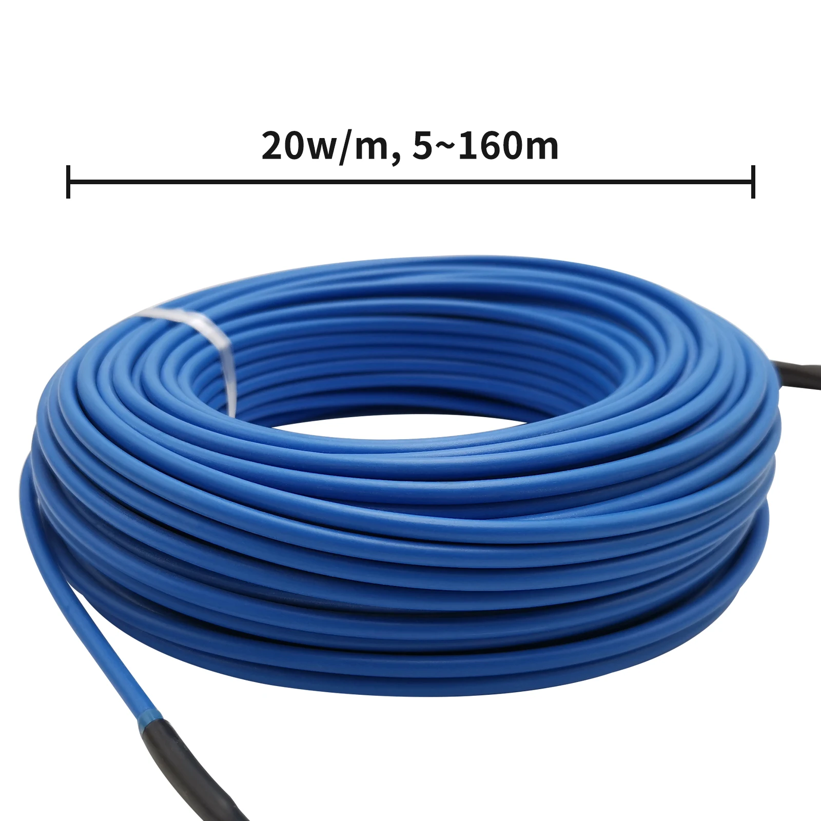 20W 5~160m Infrared Insulated Alloy Heating Wire Cable Used for Under Tile Laminate Floor Heating System Driveway Snow Melting