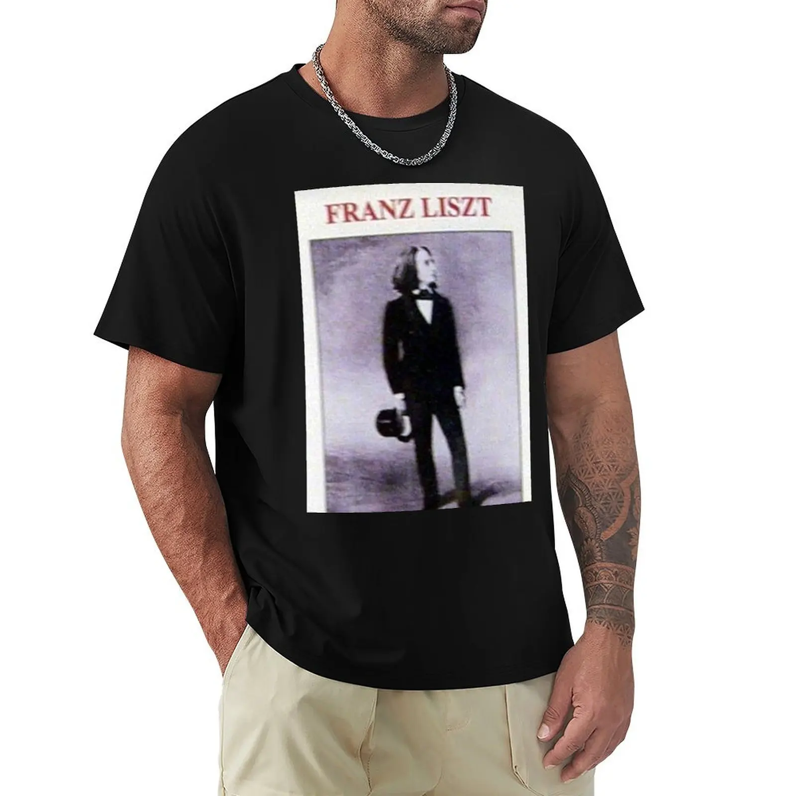 Franz Liszt, Liszt, Composer, Romantic, Piano, Portrait, young, hat T-Shirt High Elasticity Sports T-Shirt
