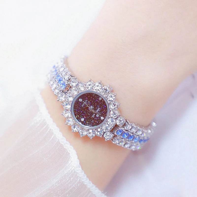 

Женские часы 2025, японские кварцевые часы из нержавеющей стали, водонепроницаемые часы для женщин, модные элегантные деловые часы со стразами