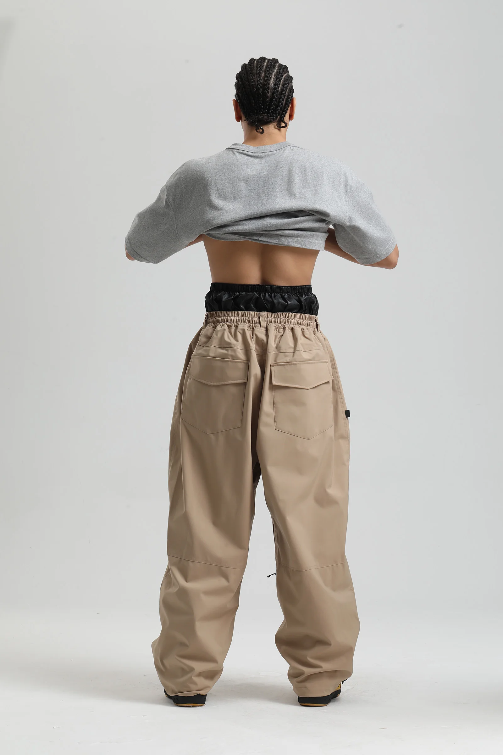 Gsou Snow 2025, Unisex-Cargohose mit lockerer Passform – wasserdichte, winddichte Snowboardhose für Damen und Herren, Winter-Schneeausrüstung – Detail 20