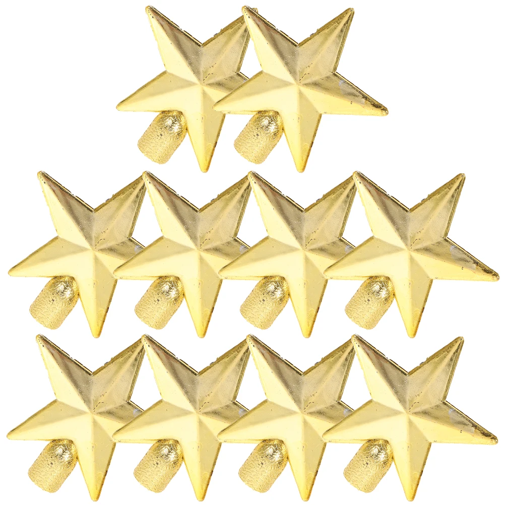 

Top Star 10Pcs Xmas Tree Decorations Mini Tree Topper Garland for Holiday Party Decoration