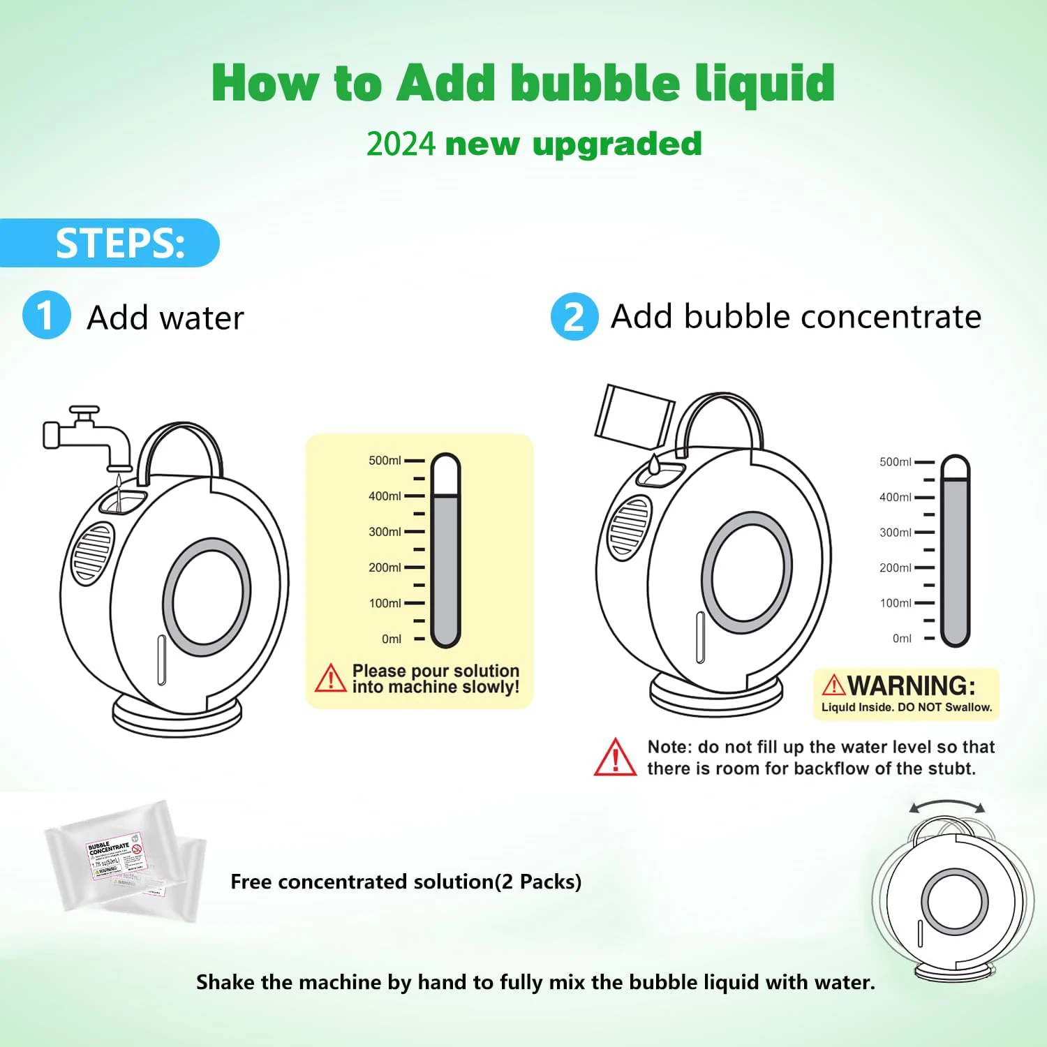 Round fully automatic bubble machine 360 ​​degree rotating rechargeable toy-Perfect for Outdoor Parties & Gifts