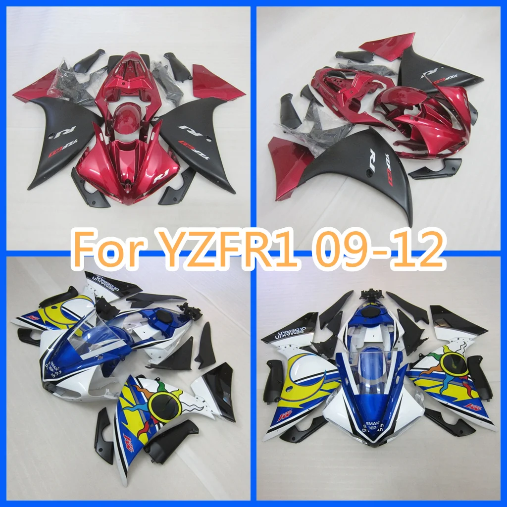 

Высококачественный комплект обтекателя мотоцикла для YAMAHA 2009 2010 2011 2012 YZF-R1 09-12 YZFR1 YZF R1 100% подходит для ремонта кузова ZXMT