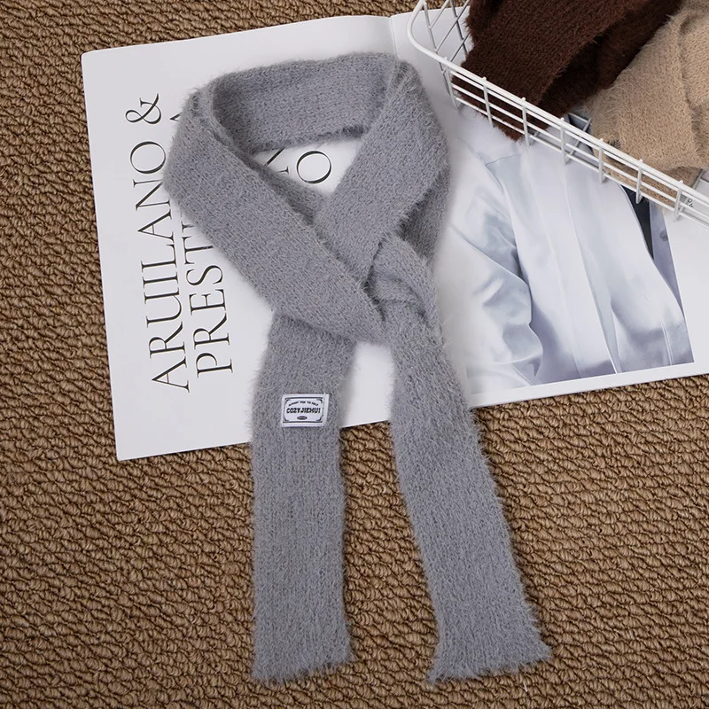 Korean Thin Scarf Skin-Friendly Versatile Decoration Scarf Women'S Long Scarf Stylish For Decoration Winter Outfits Everyday
