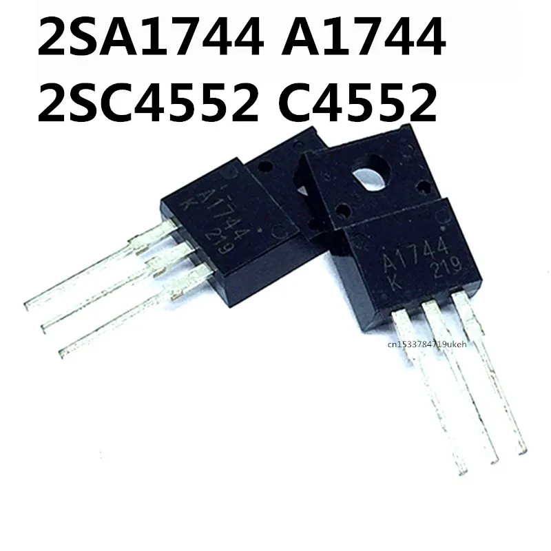 Original 5pcs/  2SA1744 2SC4552 C4552   A1744  TO-220F