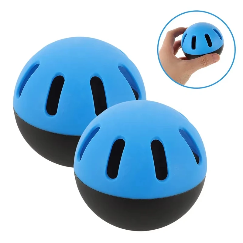 6Pcs 74MM Super Soft EVA Hollow Hole Baseball Practice Balls for Indoor and Outdoor Auxiliary Training  Baseball Balls Set
