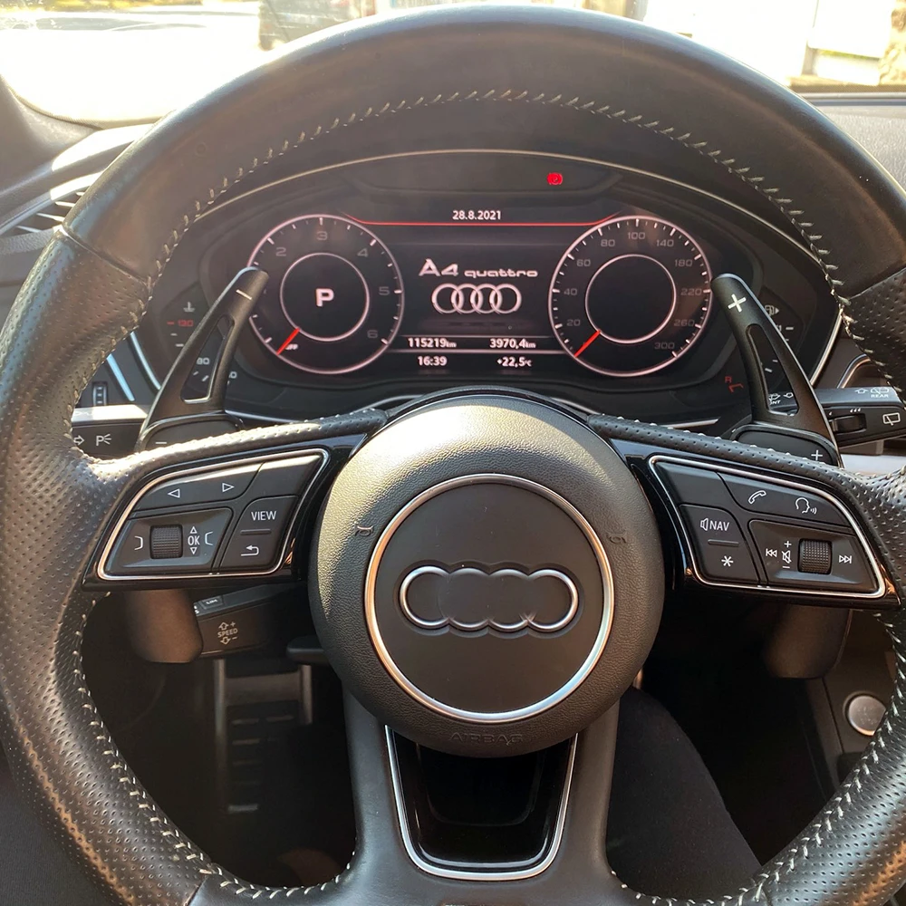Lenkrad-Schaltwippen für Audi A3 / S3 Facelift A5 S5 2017 A4 B9 Q7 2016-2017 TT TTS Getriebe-Verlängerung – Detail 6