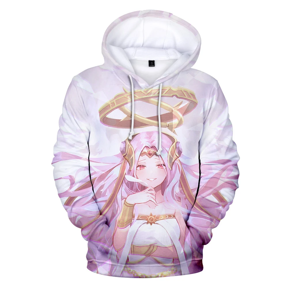 

3D Print Guardian Tales Female Knight & princess Fall Winer Suit Hoodies Sportswear Hooded Youthful Kawaii Women/Men The hooded