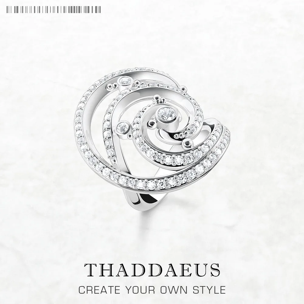 

Ring Wave 2023 Summer Brand New Fine Jewerly Pure Solid 925 Sterling Silver Romantic Gift For Women