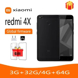 Global firmware Xiaomi Redmi 4X 4G 64G Snapdragon 435 Smartphone Android Snapdragon Cellphones