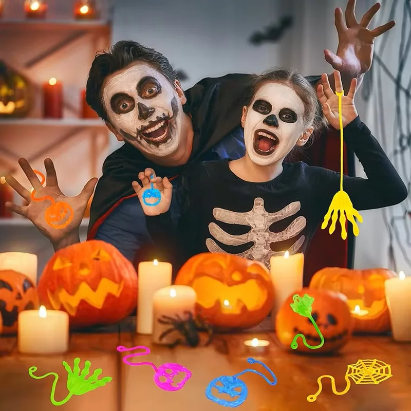 10/20/30/50 Stück Klebrige Hände im Großpack, Stressabbau-Spielzeug, Dehnbare Klebrige Hände für Kinder, Halloween-Geschenktüten-Füller, Quetschspielzeug – Detail 5