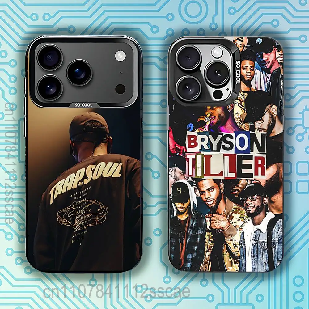 

B-Bryson Tiller singer Phone Case For iPhone 17,16,15,14,13,12,11,Pro,Max,Plus,E,Air,Mini Anti Fall Black Bumper