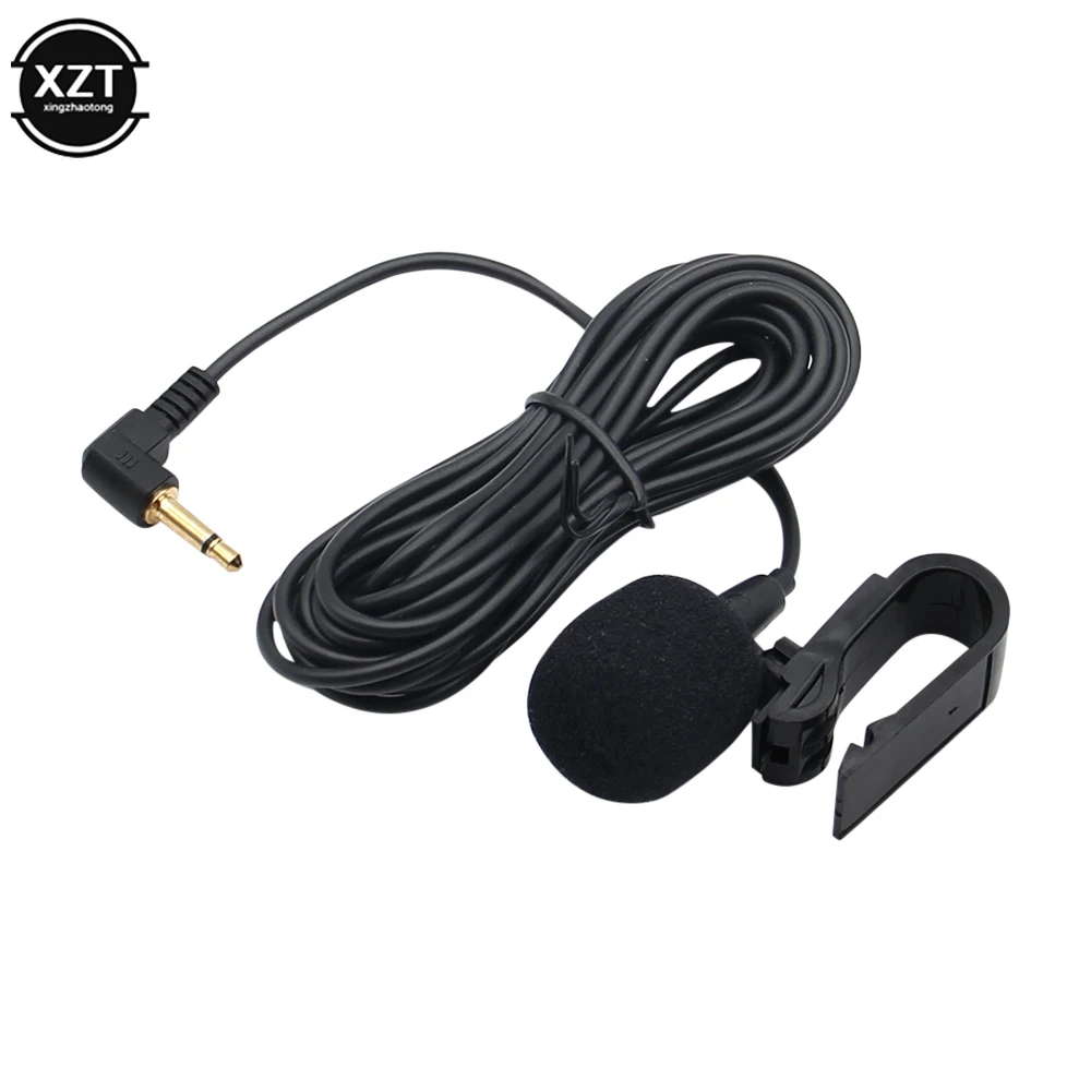 New Mini Car Audio Microphone 3.5mm Clip Jack Plug Mic Stereo Professionals Wired External Microphone For Auto DVD Radio 3m Long