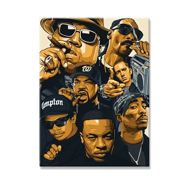 West Coast Rappers Canvas Print Pictures Notorious BIG Biggie