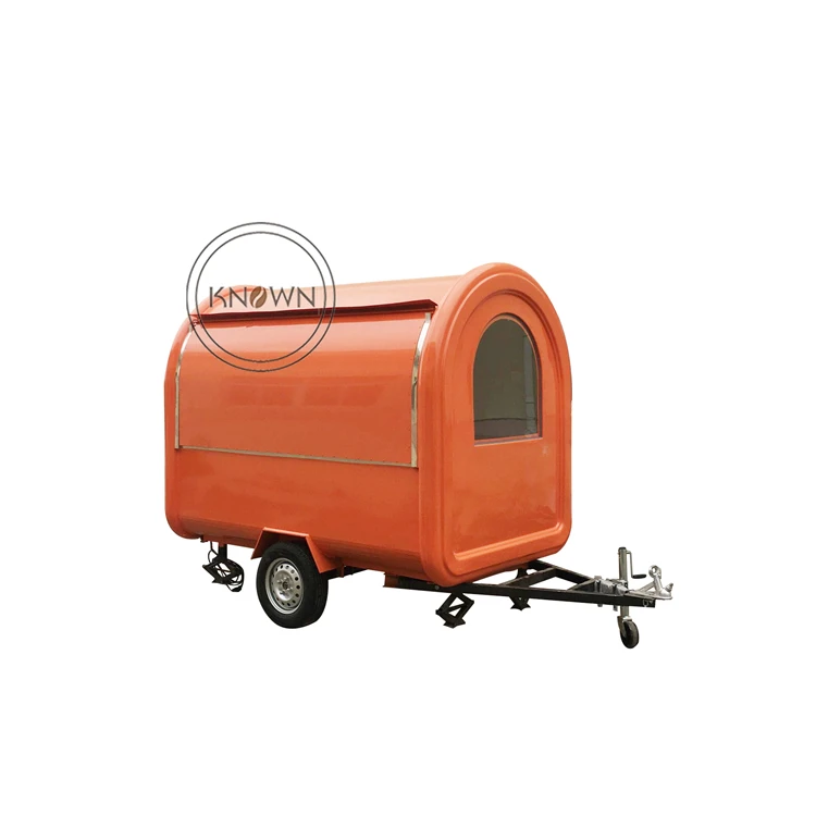 2023 280 cm long mobile street food trailer food cart fast food cart hot dog cart on sale