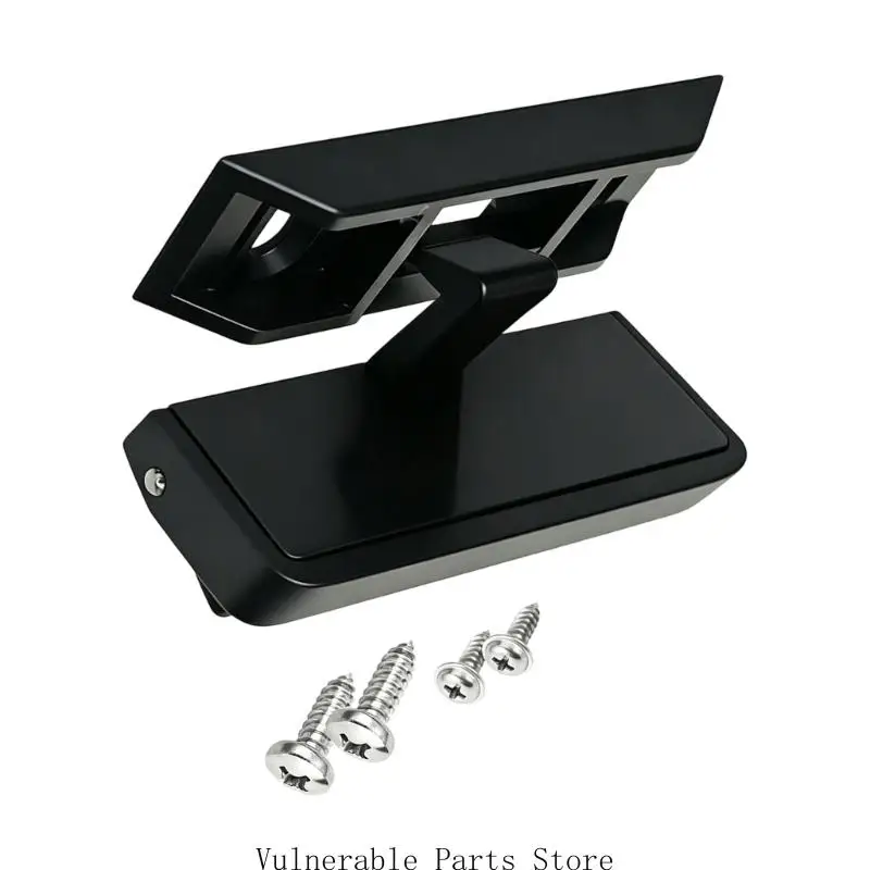 Drawer Pull Cabinet Lock for Storage Doors with Recessed Nylon Body and Metal in Boat Truck and Home Interiors