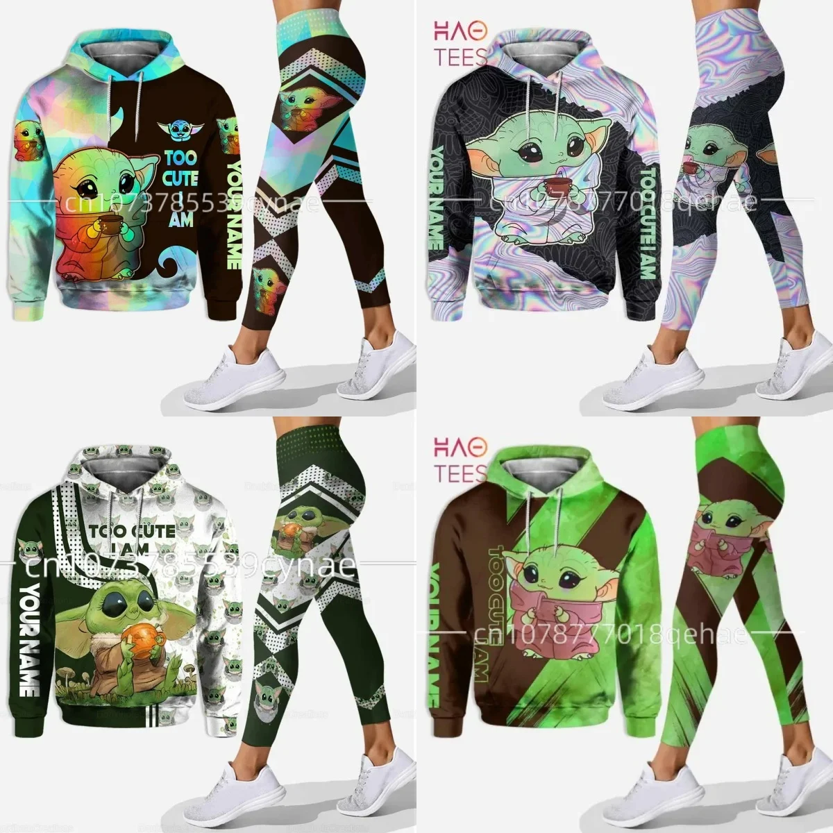 

Autumn 2024 New Women's Set Hoodie Sweater Yoga Pants Sports Disney Underwear Fashion y2k Women's Hoodie y2k hoodies