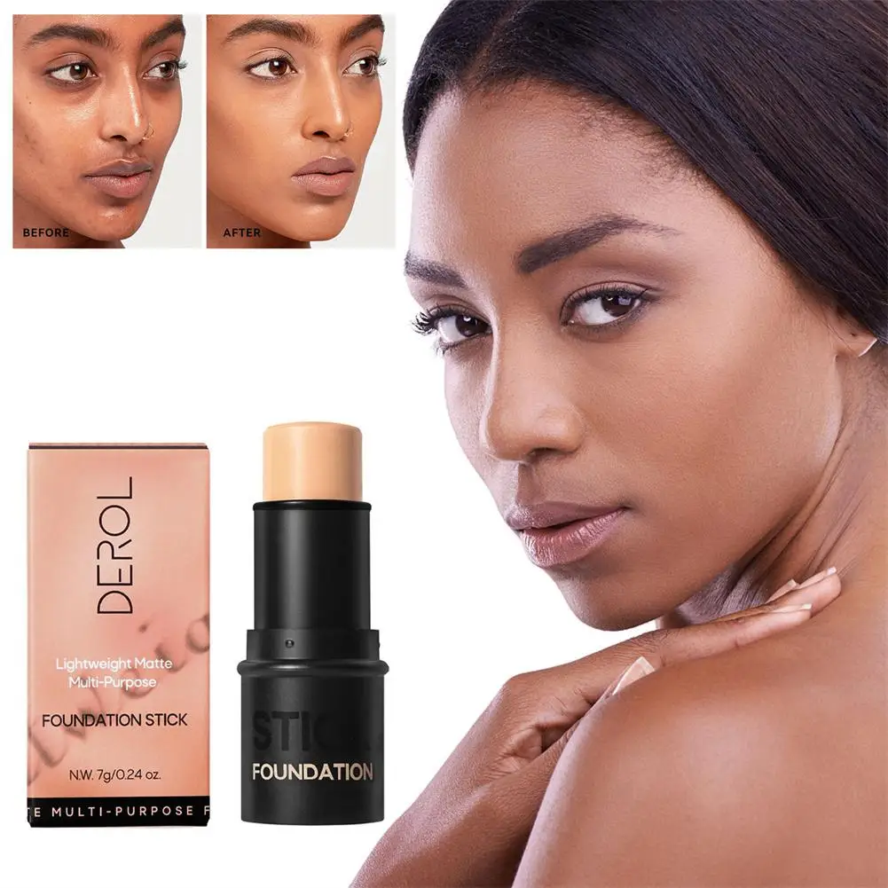 Base correctora de cobertura completa, Corrector facial para ocultar imperfecciones circulares, lápiz de imprimación para Contorno de cara, pluma oscura, maquillaje de ojos, Cosméticos D4K9