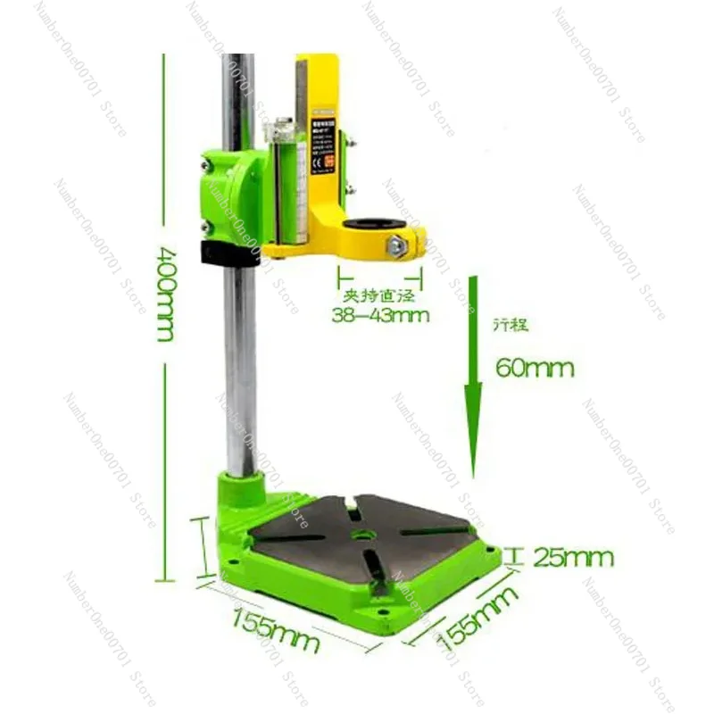 Electric drill bracket,high-precision dovetail track, rotatable 90 degrees BG-6117 electric drill variable milling machine bench
