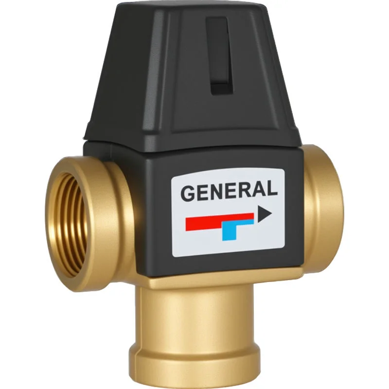 3 Way Thermostatic Control Valve Brass DN Female Thread OEM Customized Service for Water Floor Heating Manifold