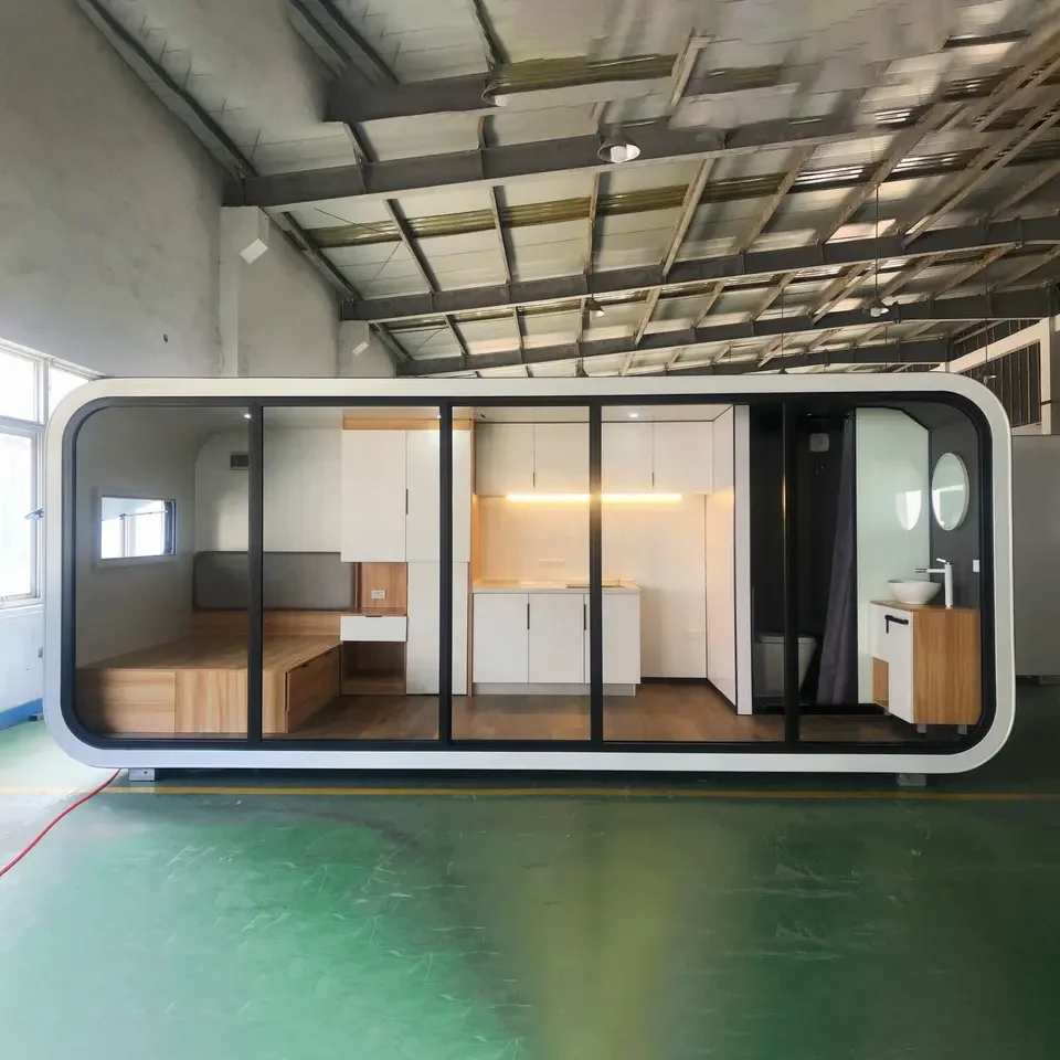 Pré-fabricado Mobile Container Home Office, pré-fabricado personalizado Shopping, Home Stay Hotel, 20ft