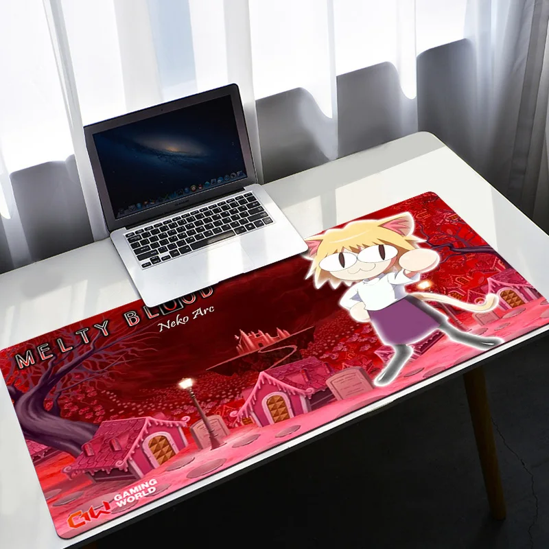 Neco-arc Gamer Cabinet Mouse Pad Anime Gaming Accessories Rubber Keyboard Office Tables Computer Desk Mat Carpet Mousepad