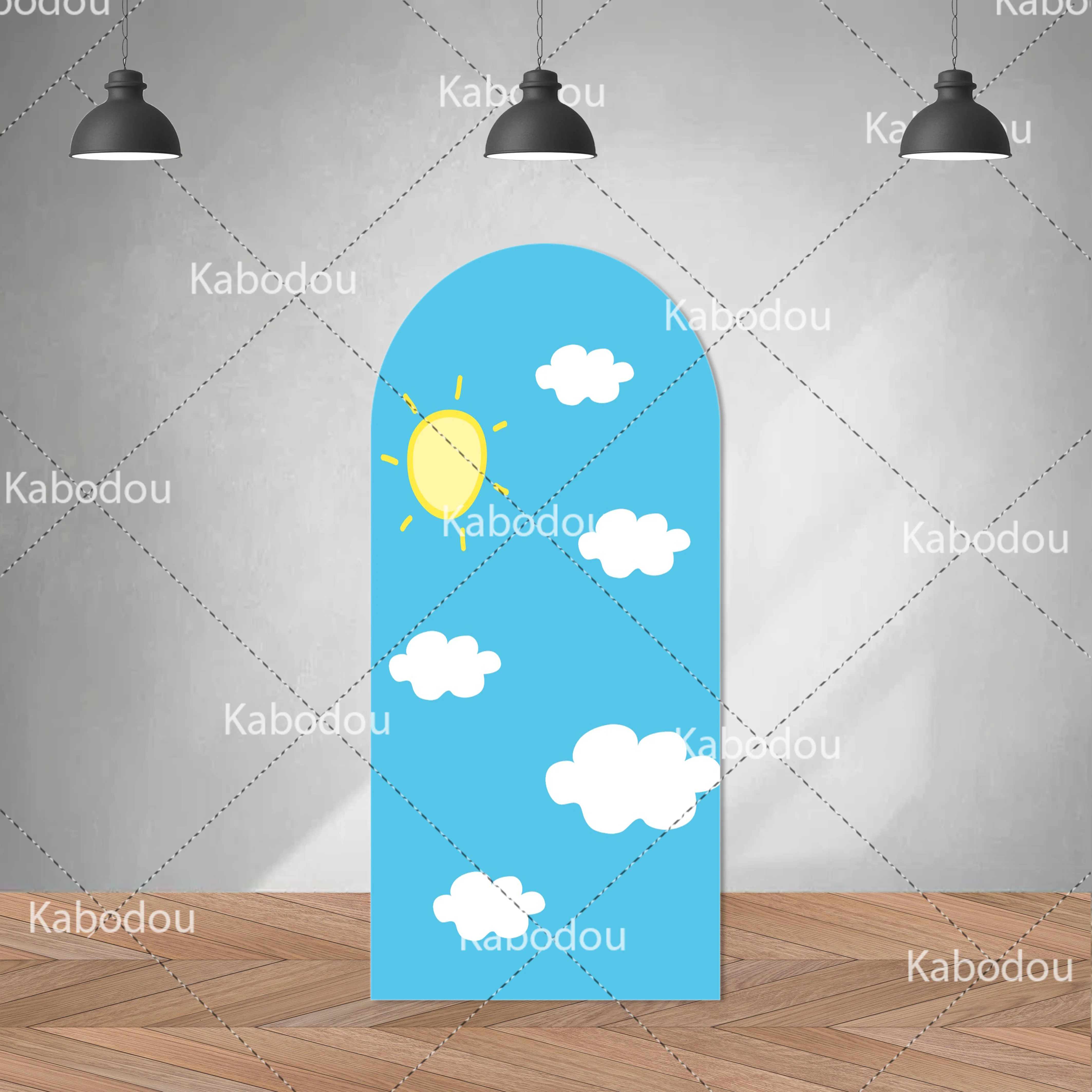 Pig House Backdrop Arch Doubleside Kid Birthday Party Decoration Baby Shower Photo Photography Background Studio Prop