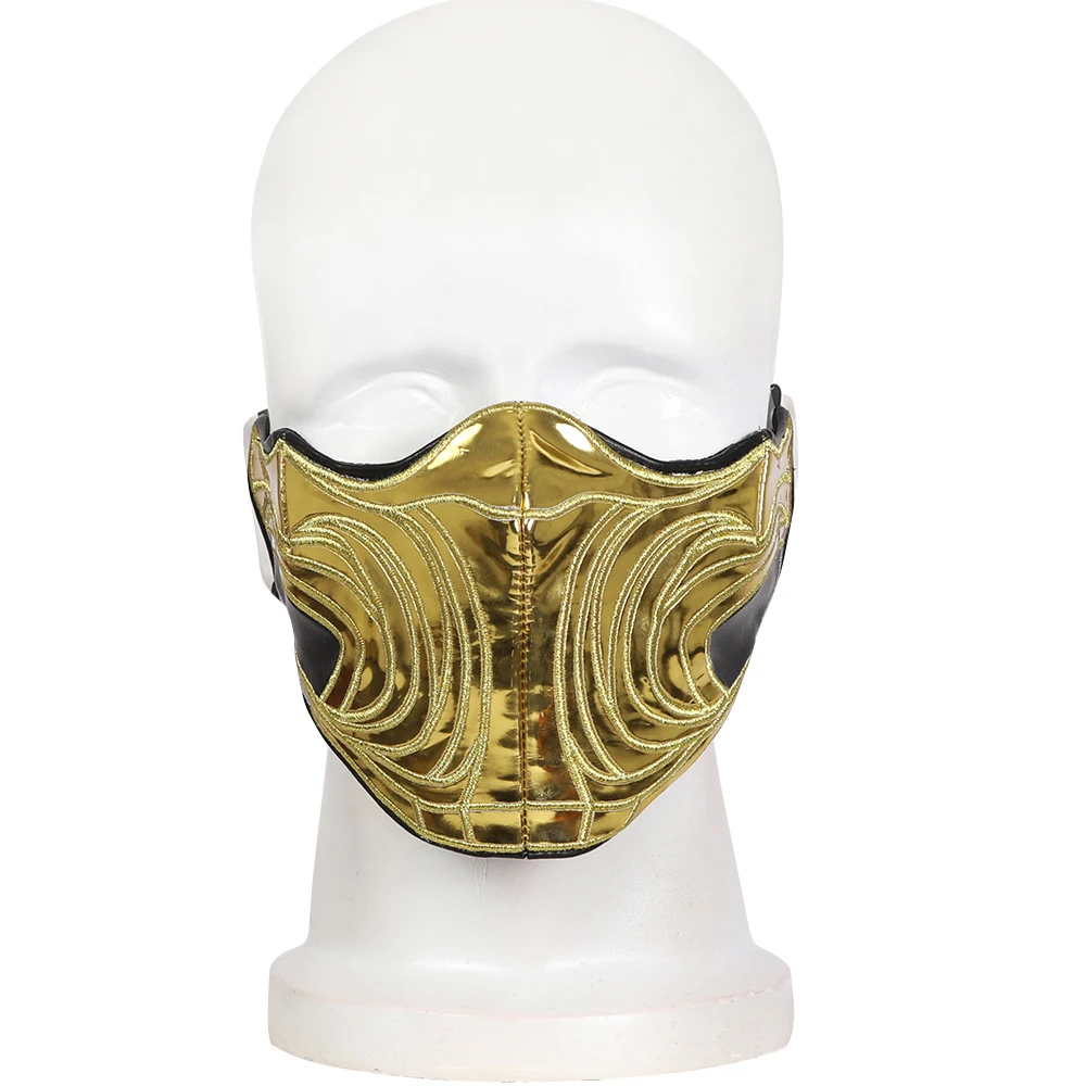 Canival Halloween Party Outfit Fighting Game Kombat 1 Scorpion Cosplay Complete Costume