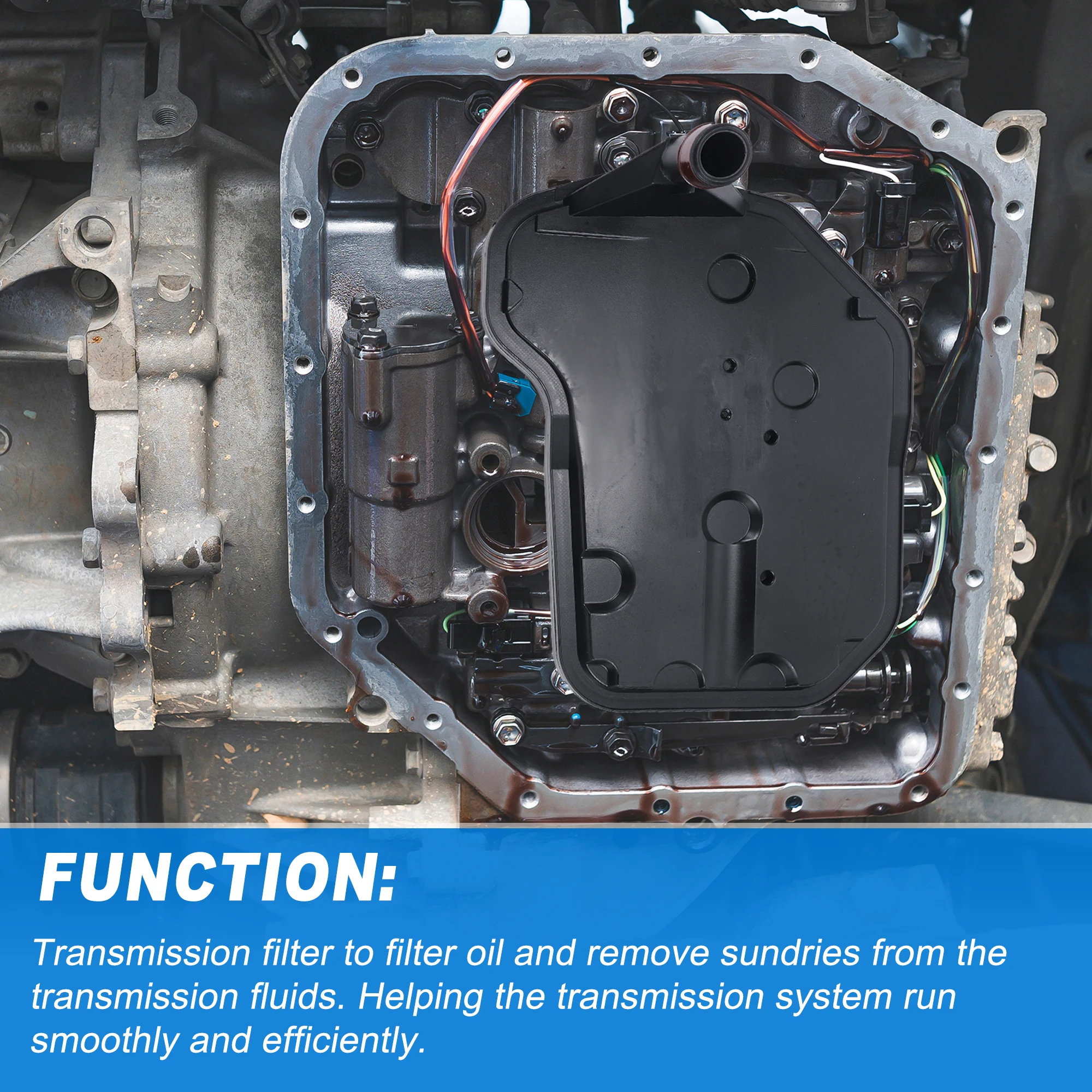 UXCELL 4L60E/4L65E/4L70E Transmission Shift Solenoid Filter Gasket Kit Fit for Cadillac Escalade 1999-2009 No.24208576