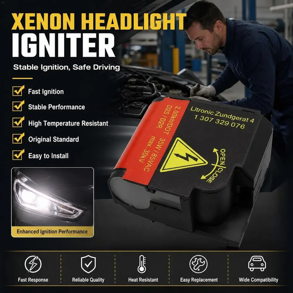Xenon HID Headlight Bulb Ignition Device 1307329076 for BMW Mercedes Touran Accessories