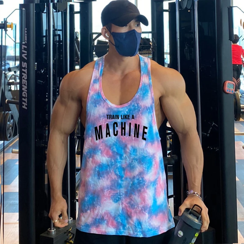 

New Men Bodybuilding Tank Tops Gyms Fitness Workout Sleeveless shirt Man Running Camouflage Vest Male Camo Mesh Clothing