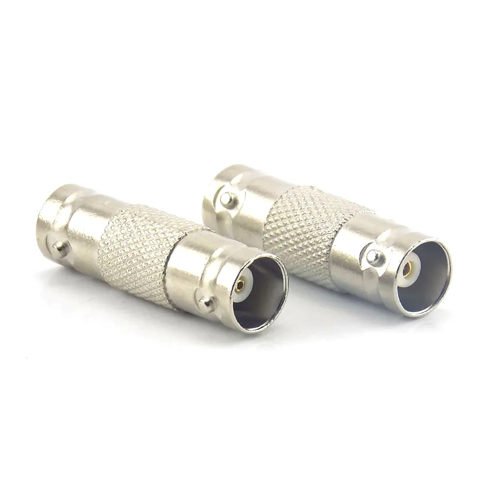 Imagem -04 - Extensor de Conector Fêmea Bnc para Cctv Câmera ip Vídeo de Segurança Ahd Acoplador em Linha Coaxial 10 10 Pcs