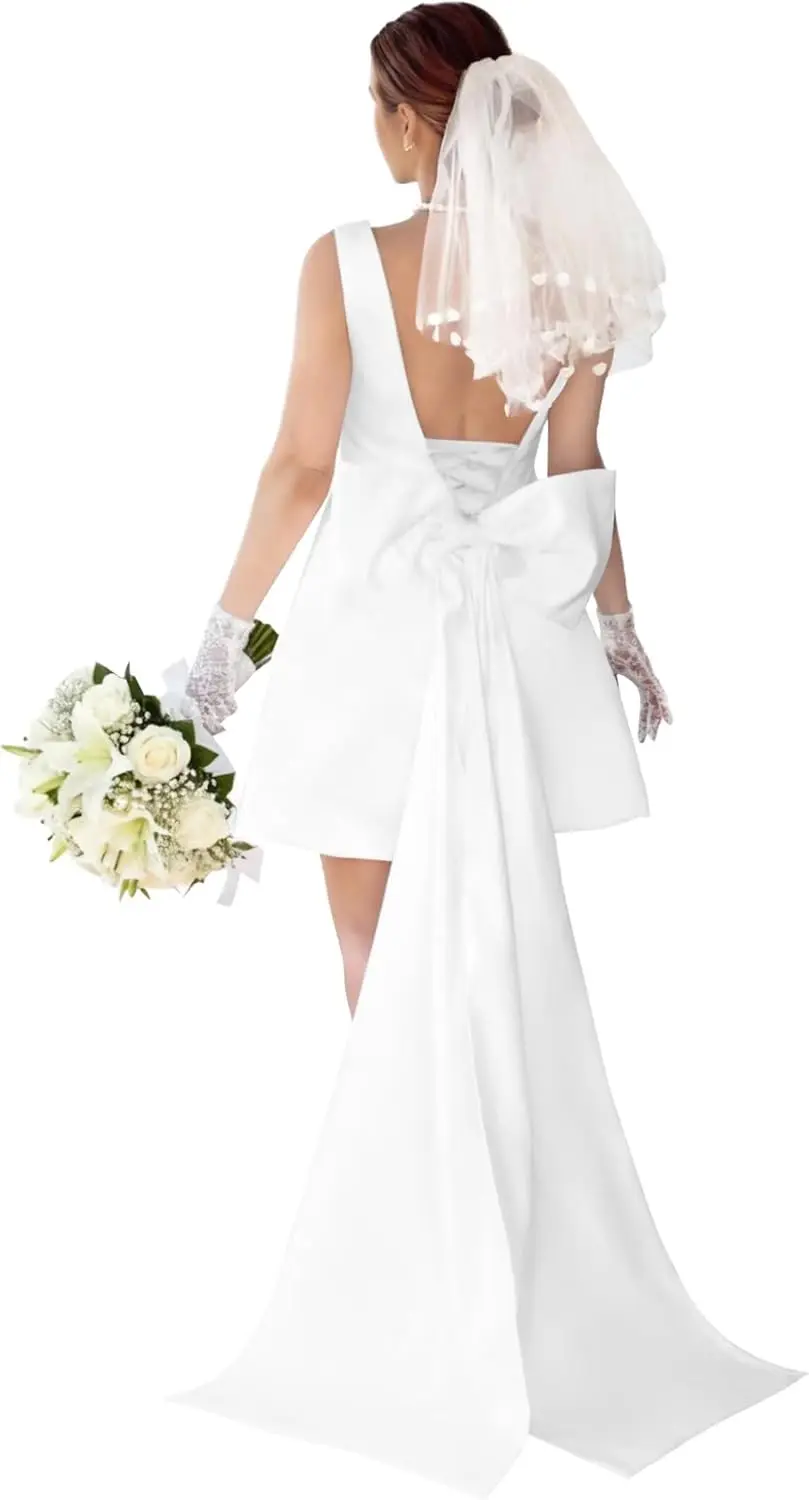simple-2026-satin-short-wedding-dresses-with-detachable-bow-bridal-shower-dress-v-neck-a-line-engagement-gown-party-dresses
