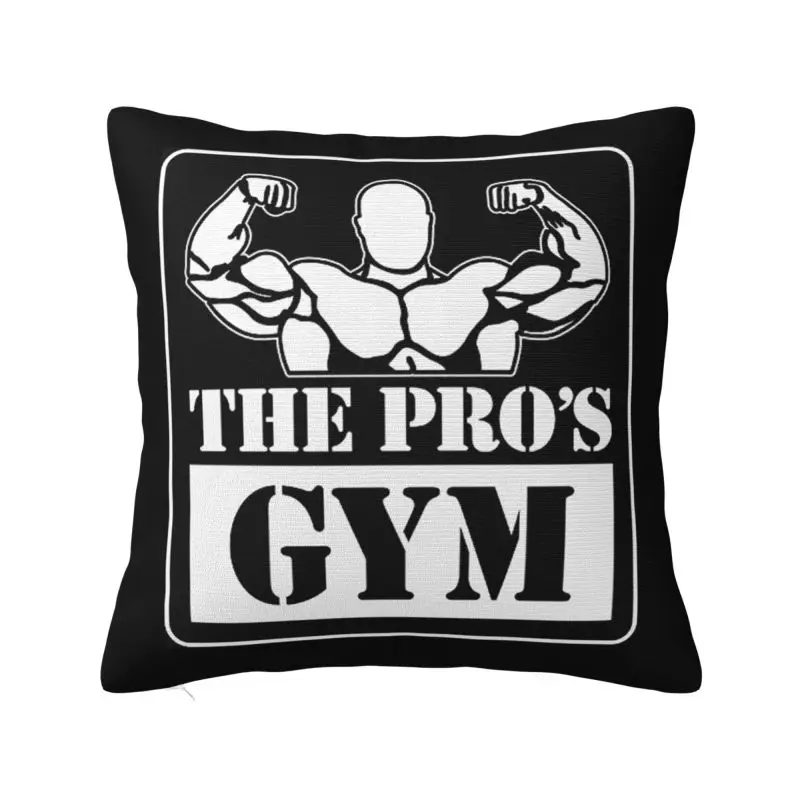 Powerhouse Gym Throw Pillow Covers Bedroom Decoration 3D Print Bodybuilding Fitness Sofa Cushion Cover Polyester Cozy Pillowslip