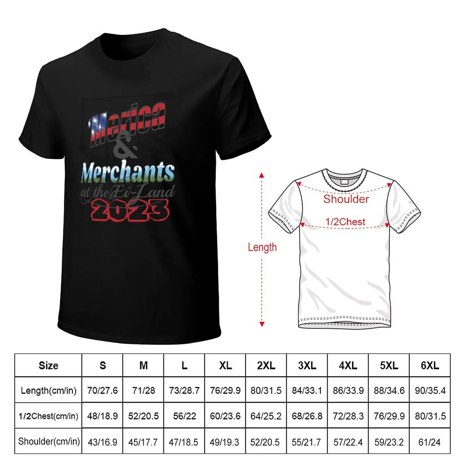 Merica & Merchants T-Shirt Casual Street Style Short Sleeve Tee