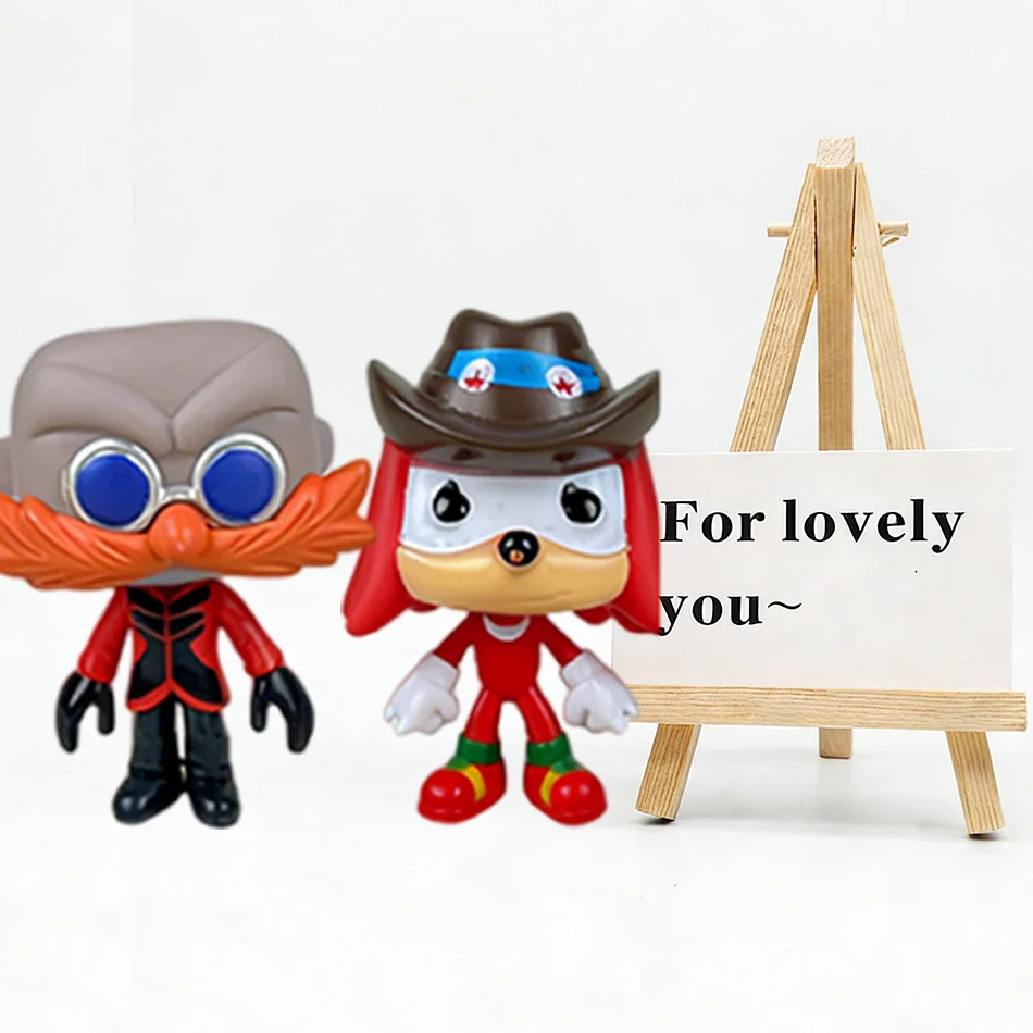 Anime Sonic Action Figures Tails Vinyl Toys Werehog Knuckle Dolls Dr. Eggman Cartoon Figure Model for Birthday Gift - view 5