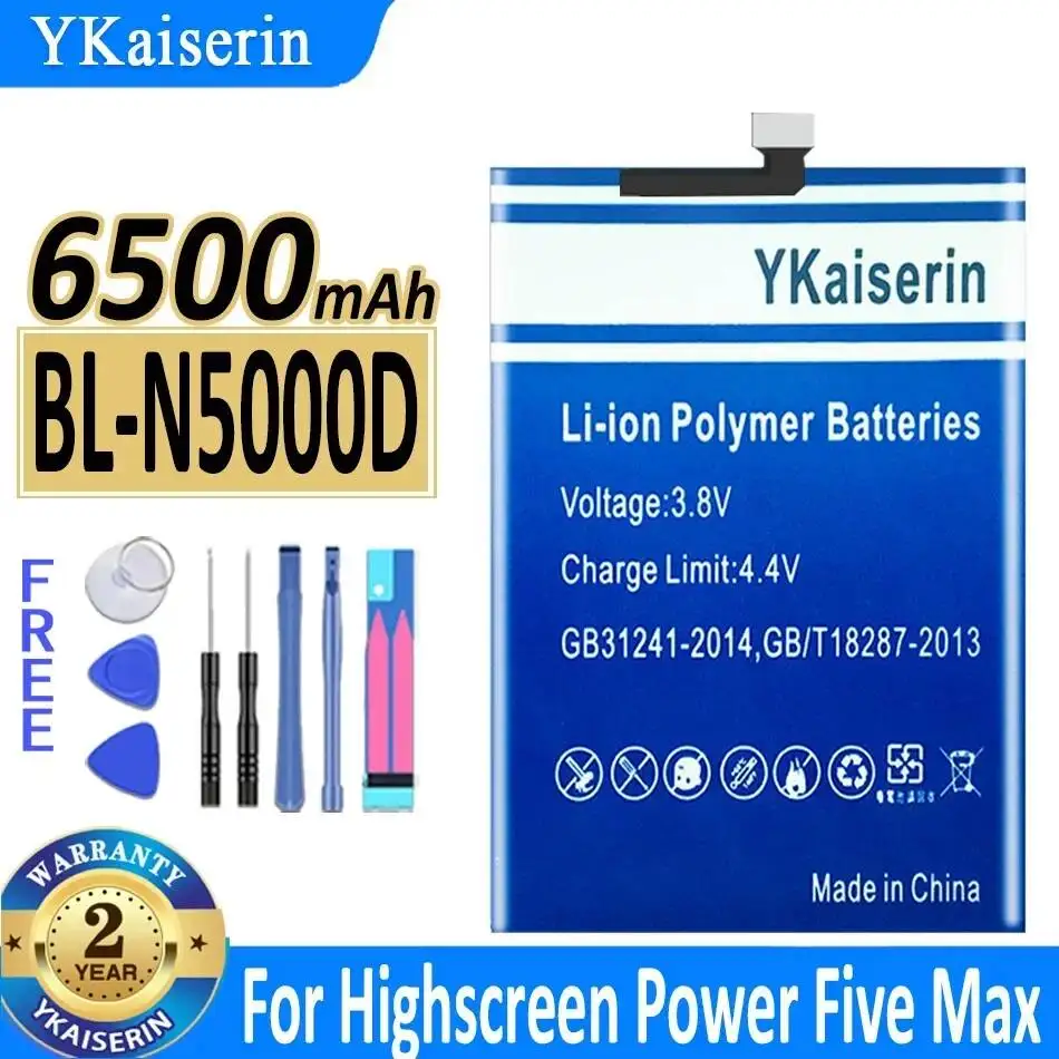 

Аккумулятор для мобильного телефона Gionee M6 GN8003, Highscreen BL-N5000D, 6500 мАч, надежный источник питания