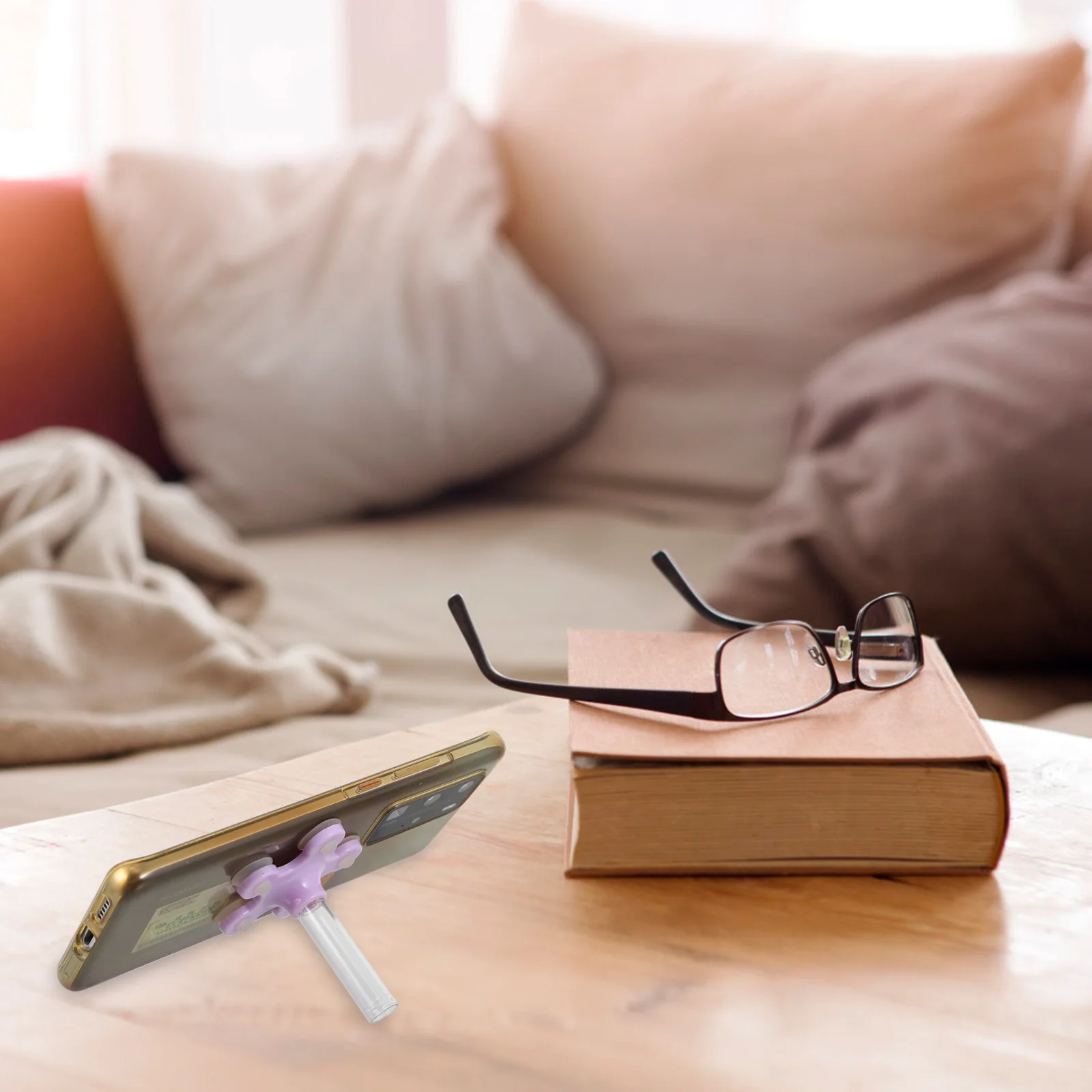 10pcs Multifunctional Writing Smooth Ink Medium Pens Creative Phone Holder Suction Cup Phone Stand Dual-Use Pens