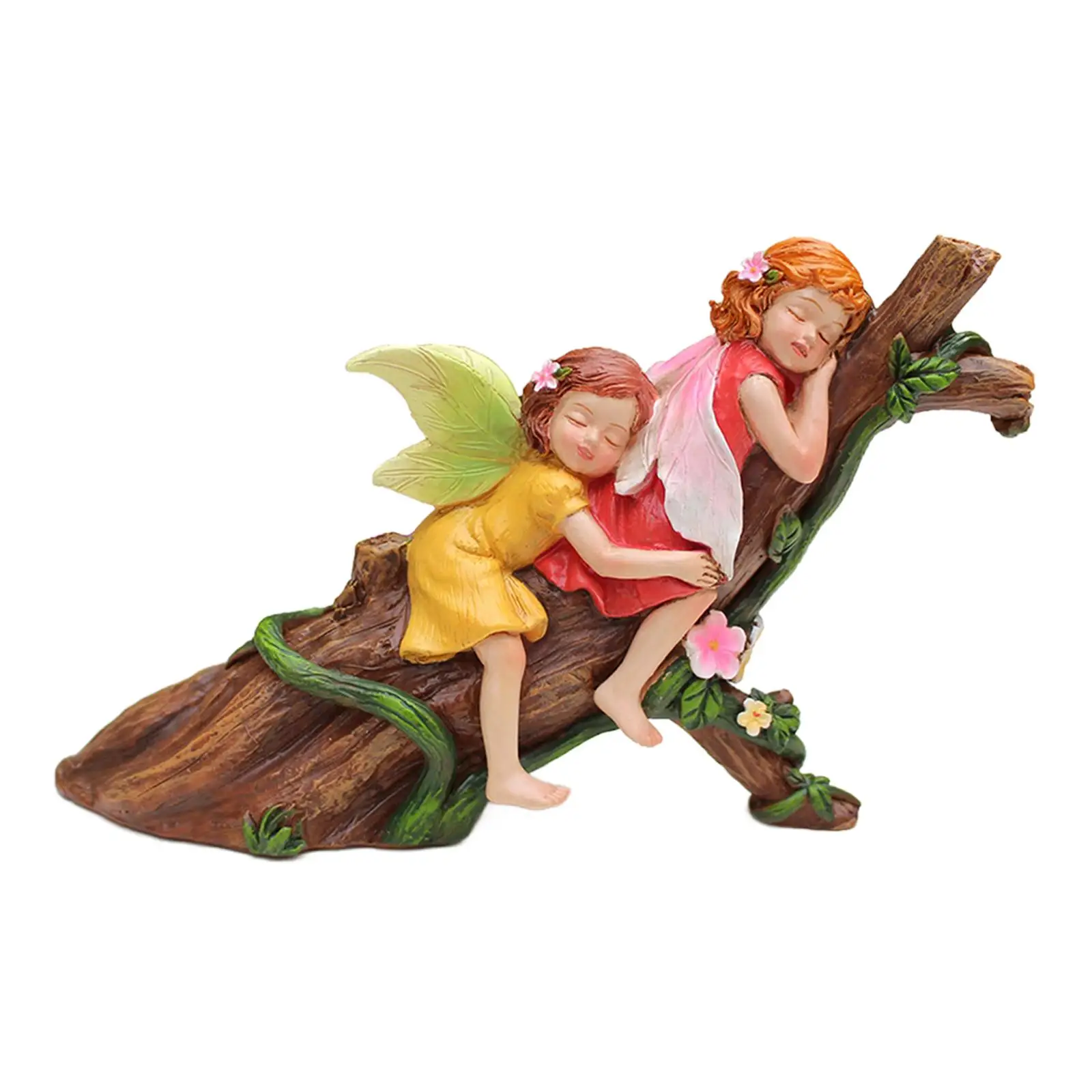 Miniature Figurines DIY Garden Accessories Resin Sleeping Fairy Statue for Flowerpot Garden Micro Landscape Balcony Dollhouse