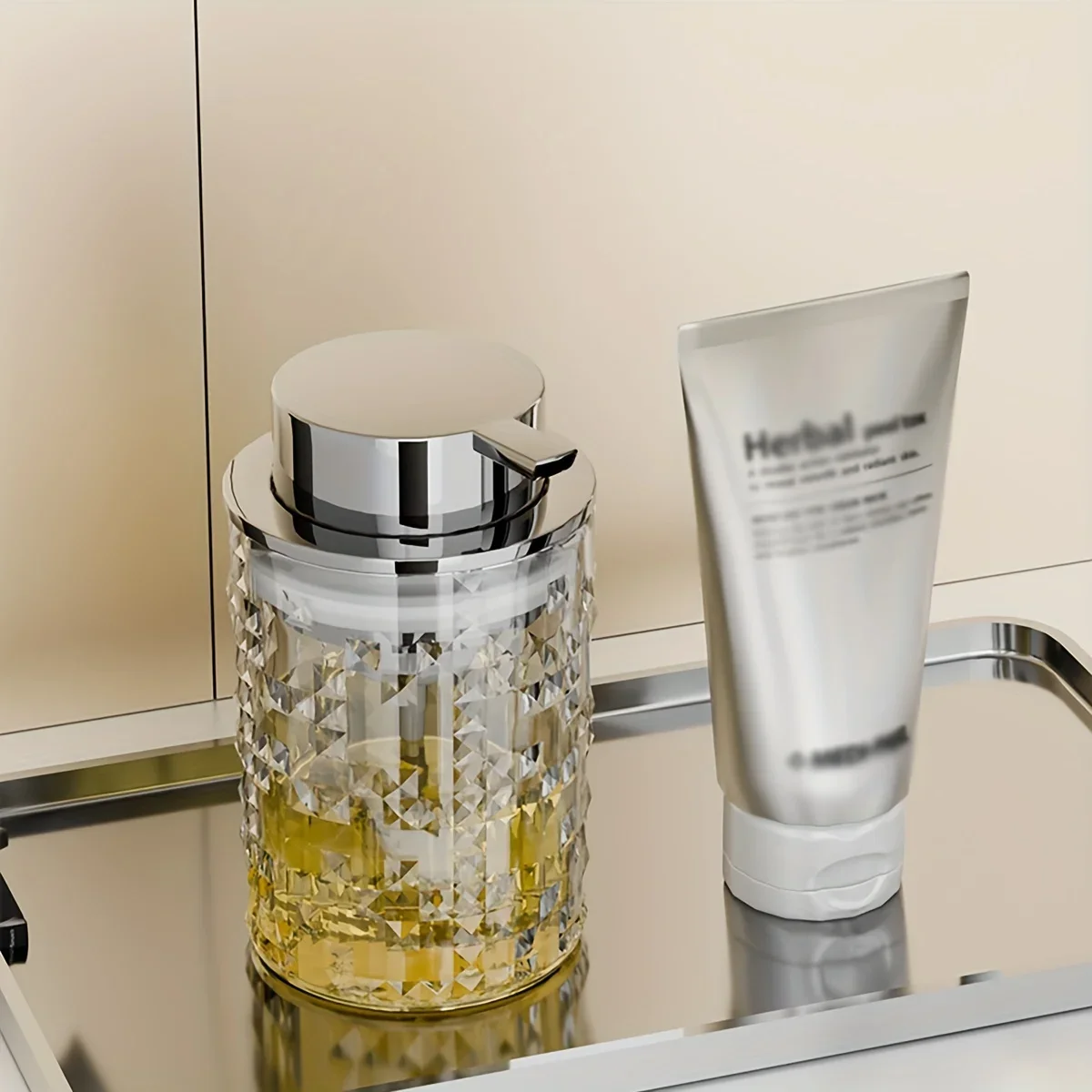 Dispenser di sapone schiumogeno premium da 1 pezzo: azione schiumogena senza sforzo, stile pressa durevole, ricaricabile e versatile per shampoo, doccia