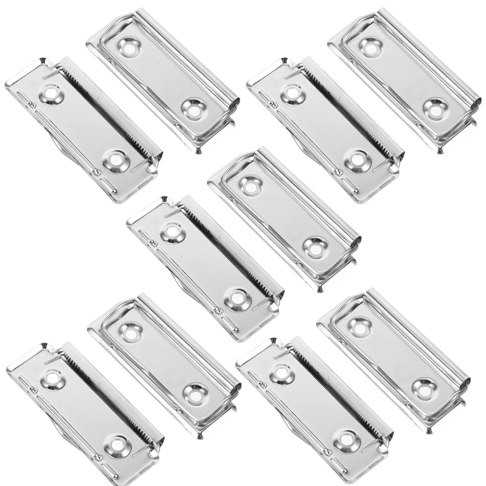 10Pcs Office Clipboards Clips Document Clips Clipboard File Clips Metal Clamp for Clipboard small clipboards clip